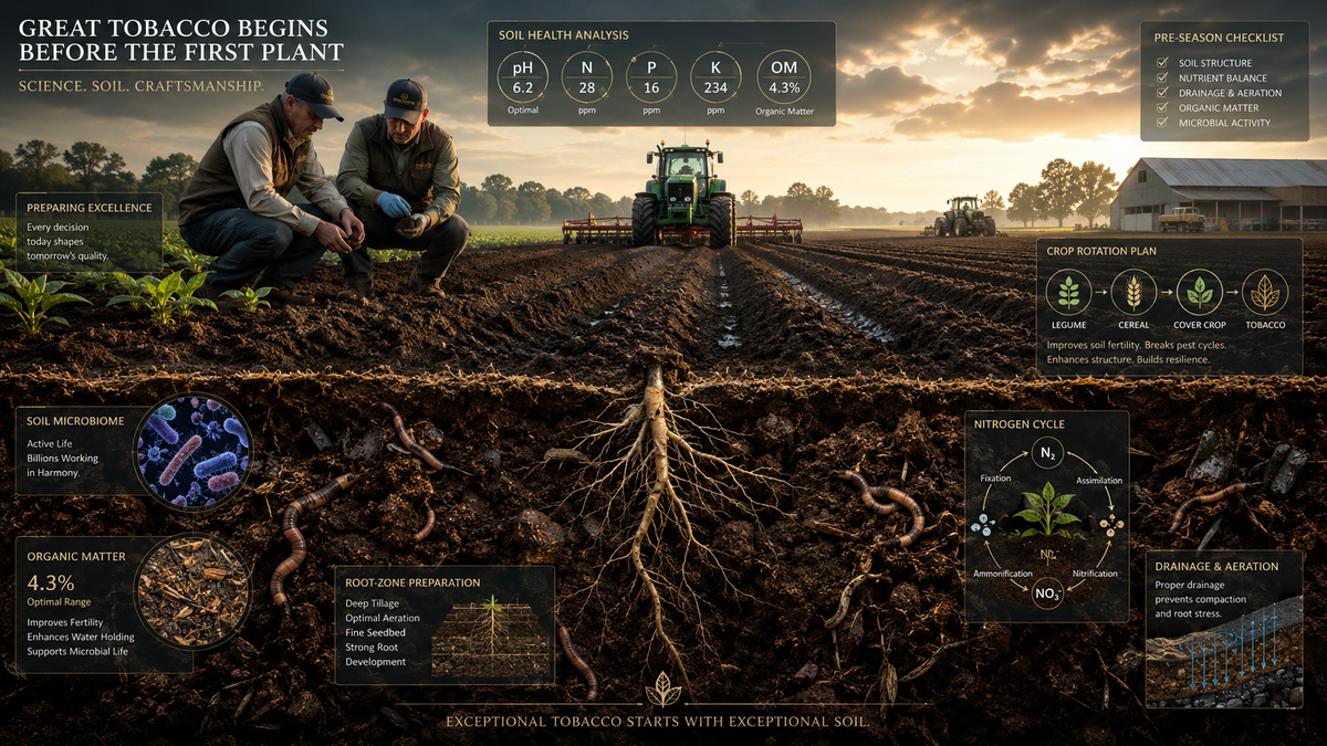 The Root of Greatness: What Happens Before Tobacco Even Sprouts