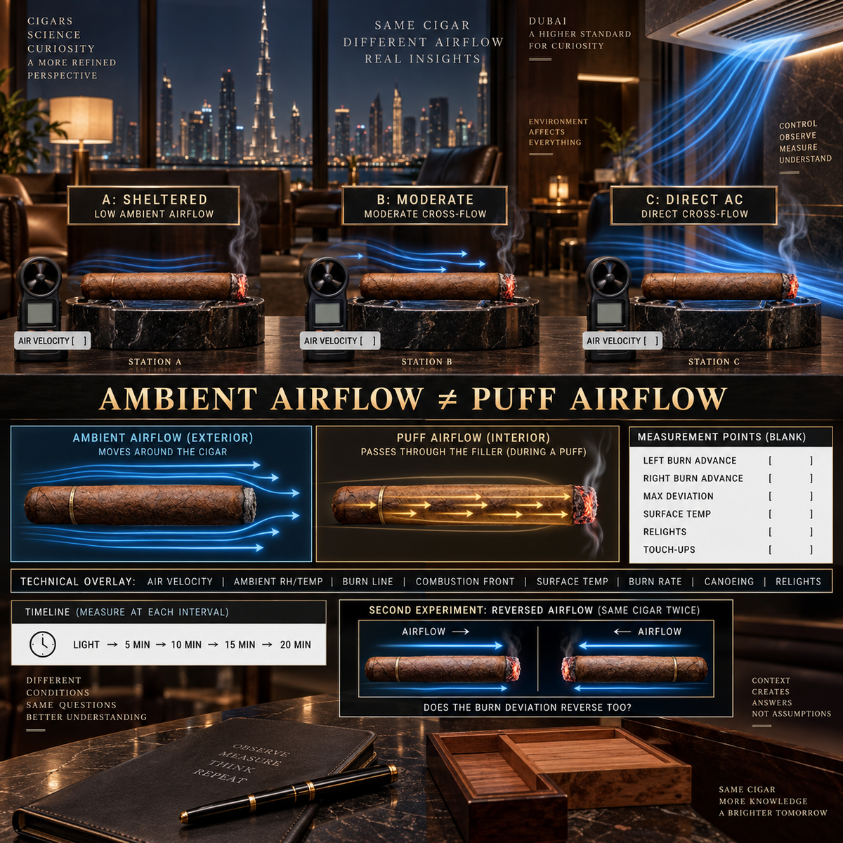 The AC Vent Experiment: Can Airflow Change a Cigar’s Burn?