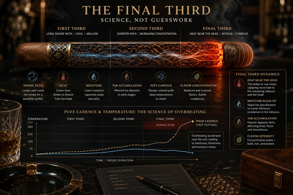 Why the Final Third of a Cigar Gets Hot