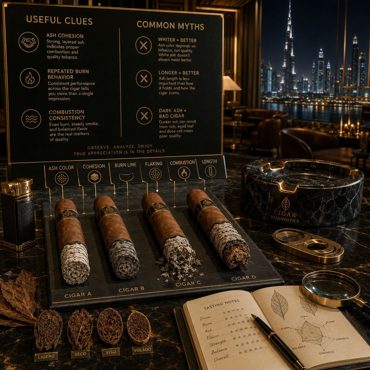 Can You Diagnose a Cigar by Its Ash?