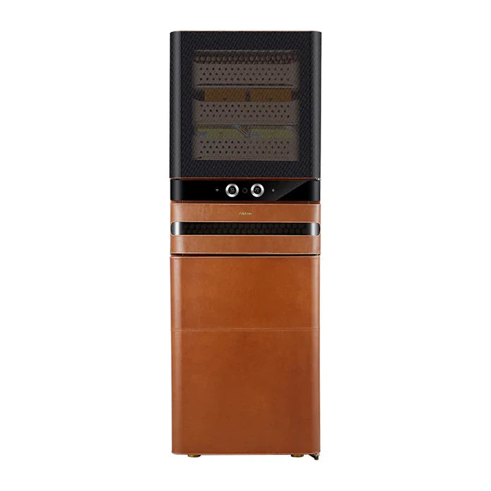 Large capacity luxury humidor cabinet with fingerprint lock