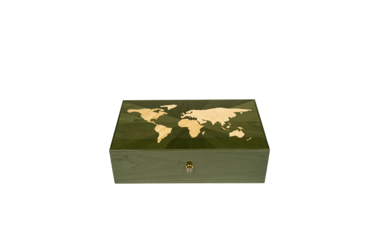 Maccarrone® World Map Camouflage Humidor
