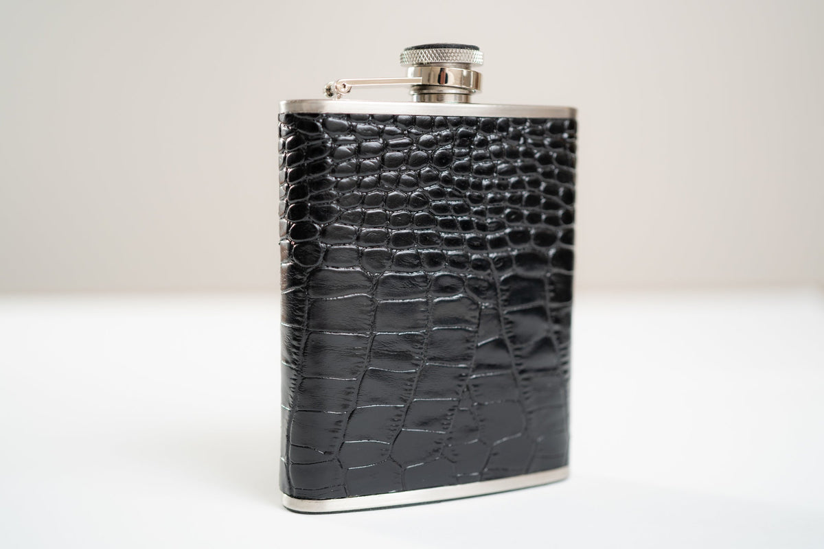 brizard and co leather flask