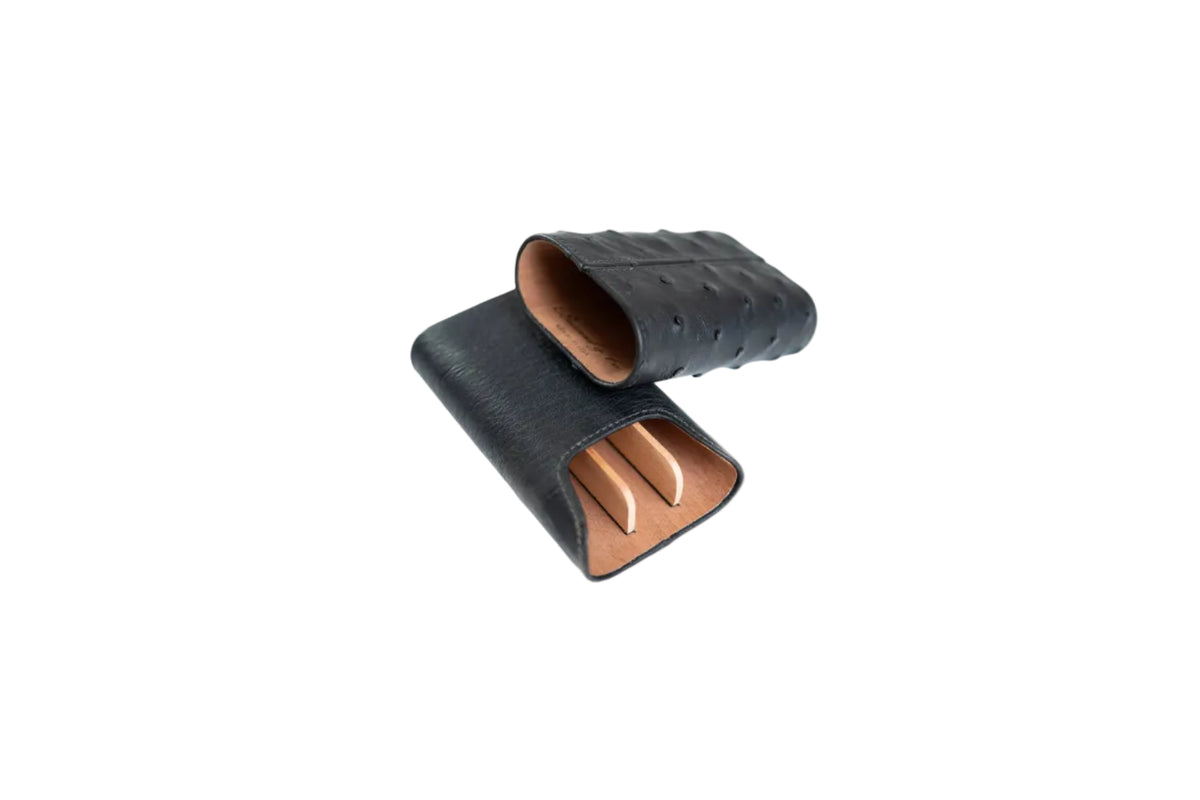 Protect and showcase your cigars with our premium, handmade cases made with premium black leather