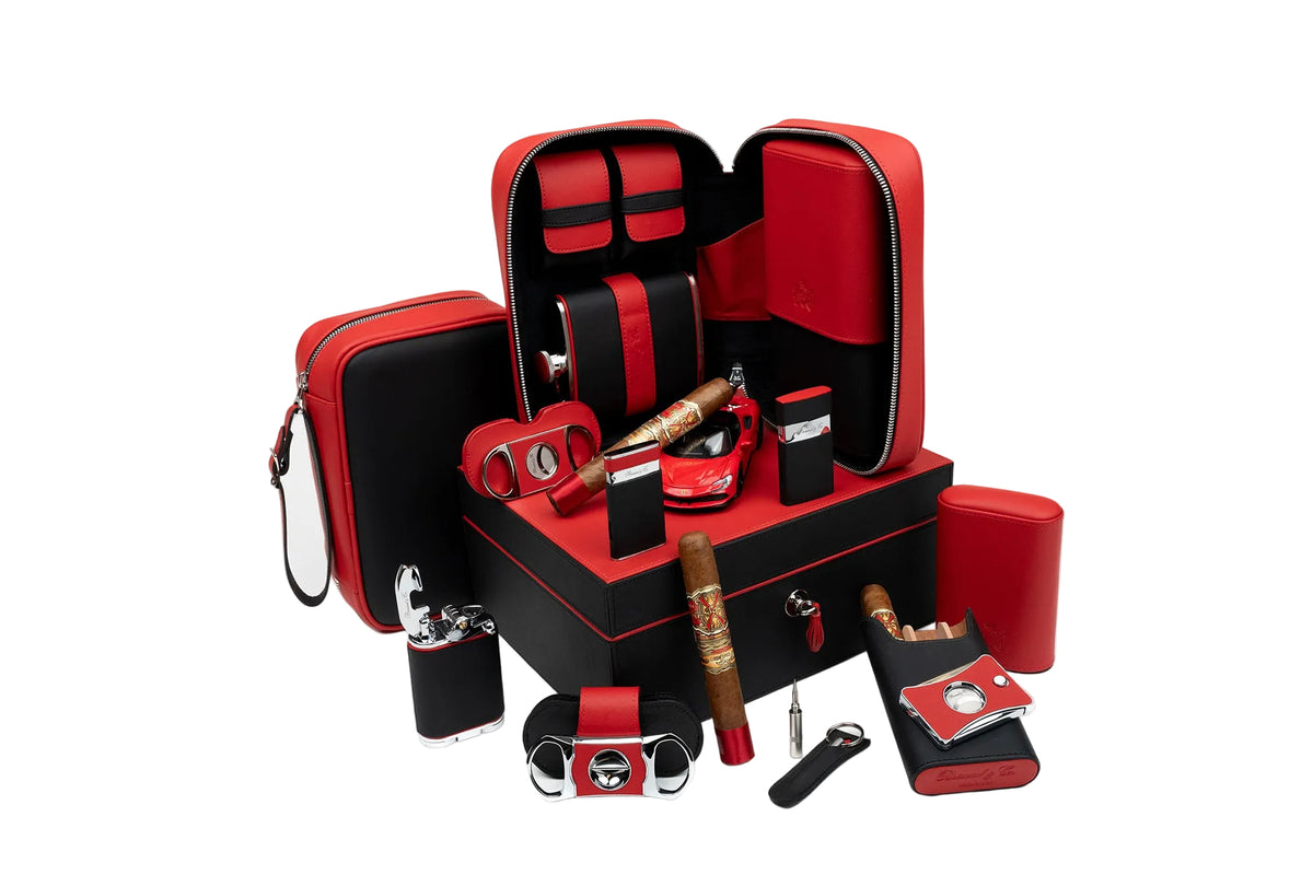Brizard and Co Havana Traveler Black and Red Racing set
