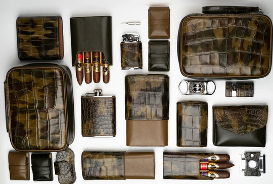 Brizard & Co – Humidor & Havana Traveler – Genuine Alligator Skin Collection