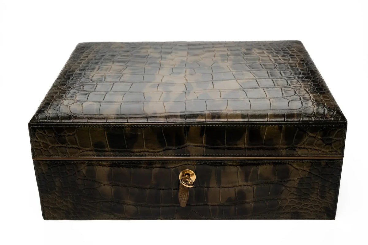 Brizard & Co – Humidor & Havana Traveler – Genuine Alligator Skin Collection