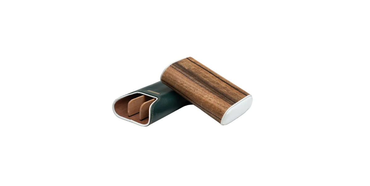 Brizard & Co – “Show Band” 3 Cigar Case (Gordo) – Golf Heritage Collection