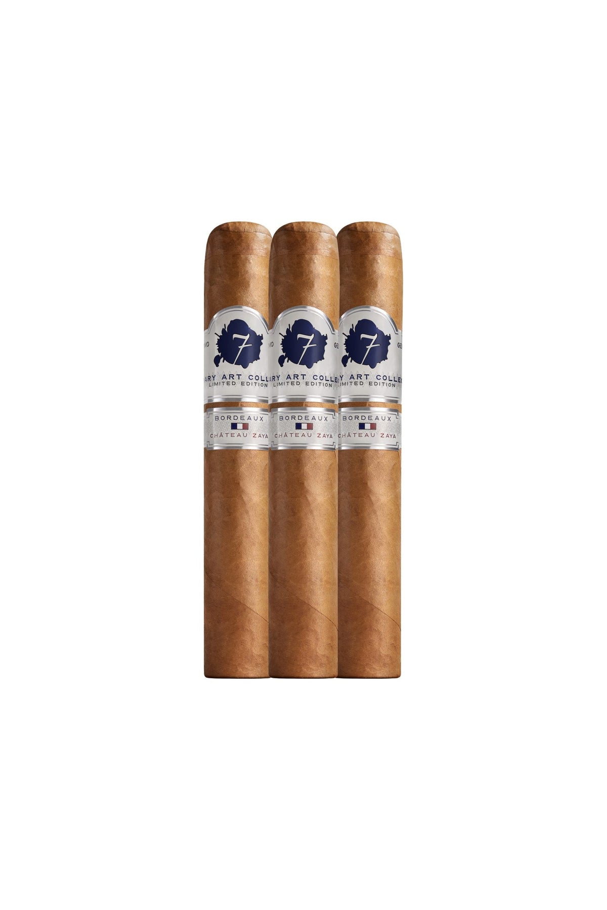 Three  El Septimo France Bordeaux Gordo cigars