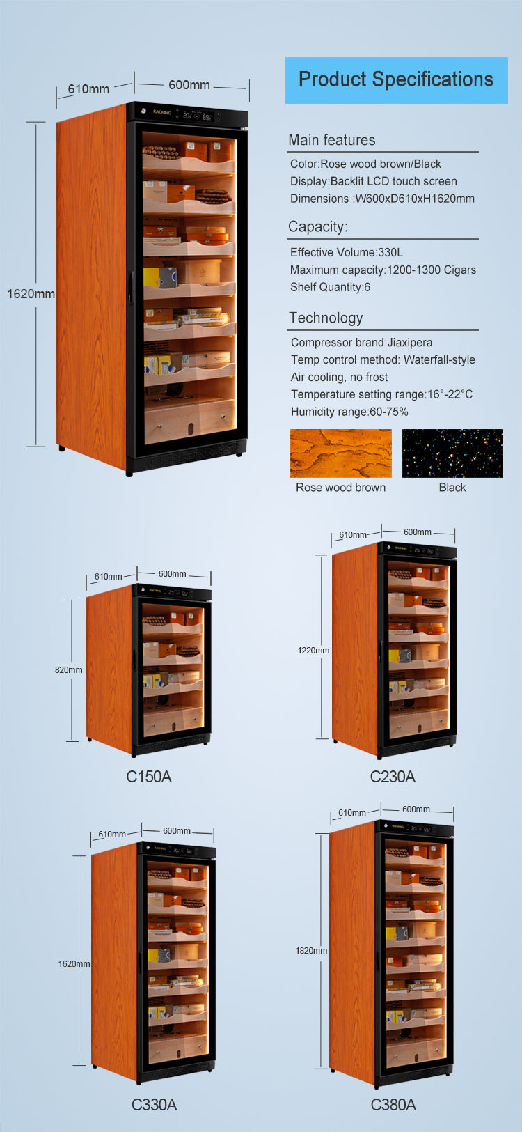 Raching - C330A Humidor