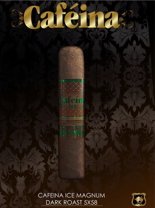 Lucky Cigar - INFUSED CIGARS: Caféina Ice Dark Roast - 5" x 58 Magnum