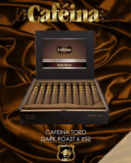 Lucky Cigar - INFUSED CIGARS: Caféina Dark Roast - 6" x 52 Toro