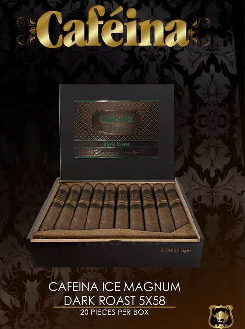 Lucky Cigar - INFUSED CIGARS: Caféina Ice Dark Roast - 5" x 58 Magnum