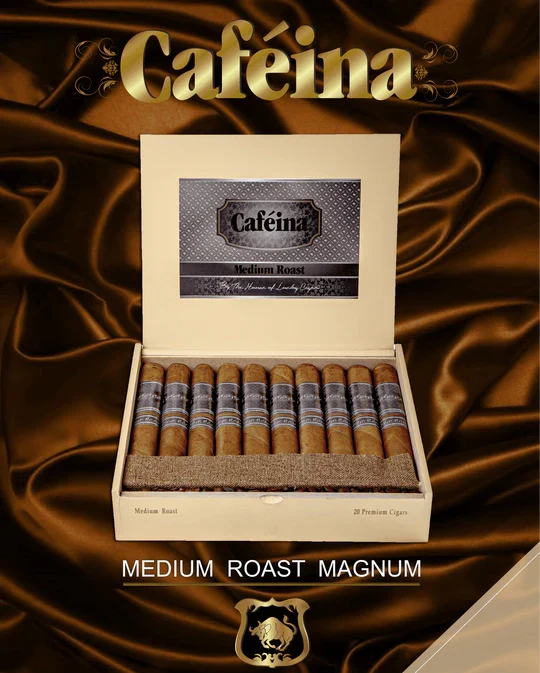 Lucky Cigar - INFUSED CIGARS: Caféina Medium Roast - 5" x 58 Magnum