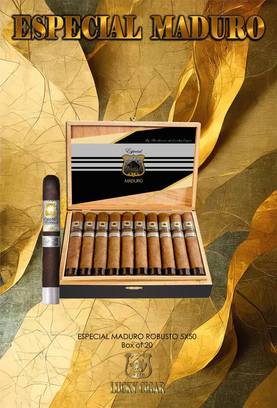 Lucky Cigar - Especial Maduro Box Press - 5" x 50 Robusto