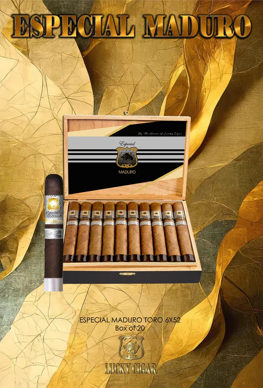 Lucky Cigar - Especial Maduro Box Press - 6" x 52 Toro