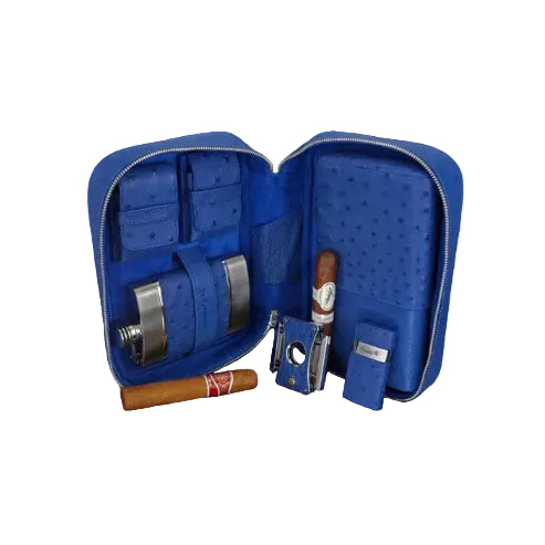 Brizard & Co – Havana Traveler – Blue Ostrich