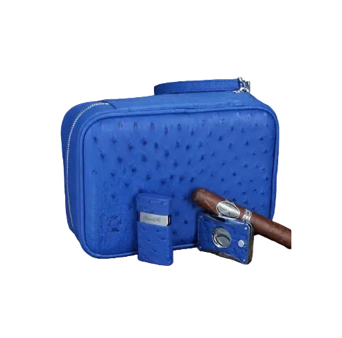 Brizard & Co – Havana Traveler – Blue Ostrich