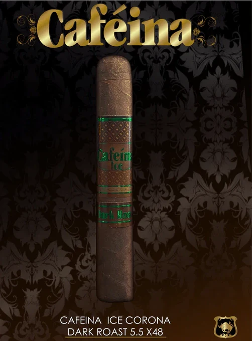 Lucky Cigar - INFUSED CIGARS: Caféina Ice Dark Roast - 5.5" x 48 Corona