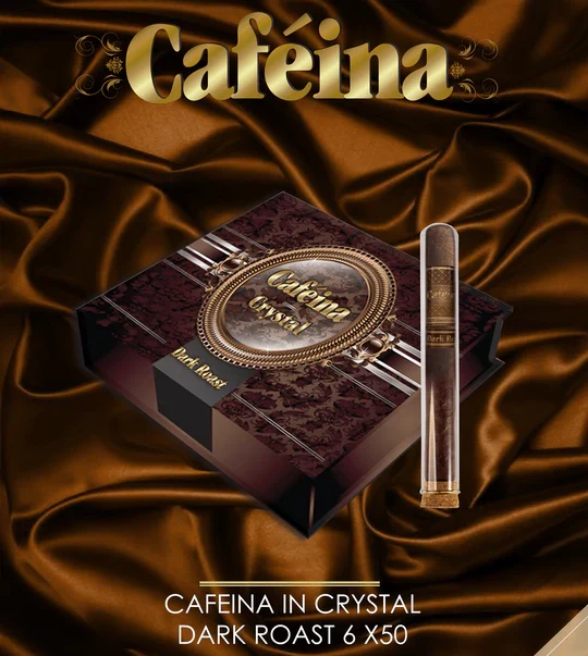 Lucky Cigar - INFUSED CIGARS: Caféina Dark Roast In Crystal - 6" x 50