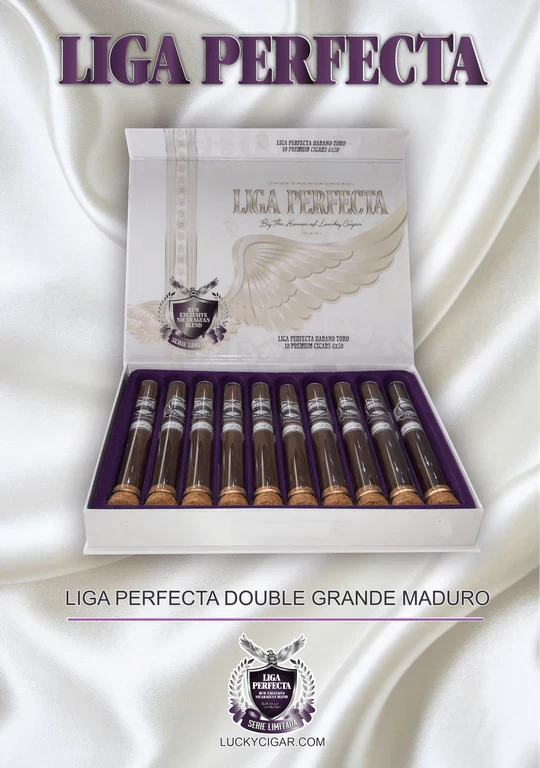 Lucky Cigar - Liga Perfecta Rum - 7.5" x 50 Maduro Double Grande