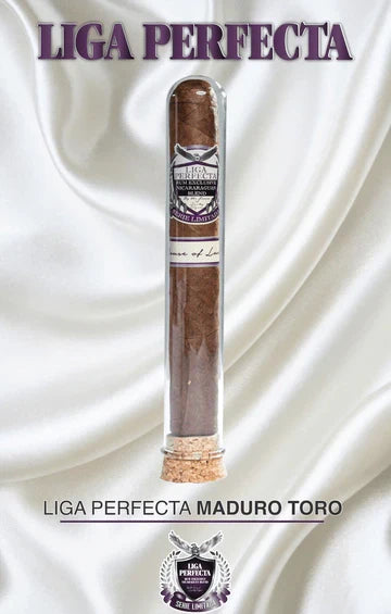 Lucky Cigar - Liga Perfecta Rum - 6" x 50 Maduro Toro In Glass Tubes