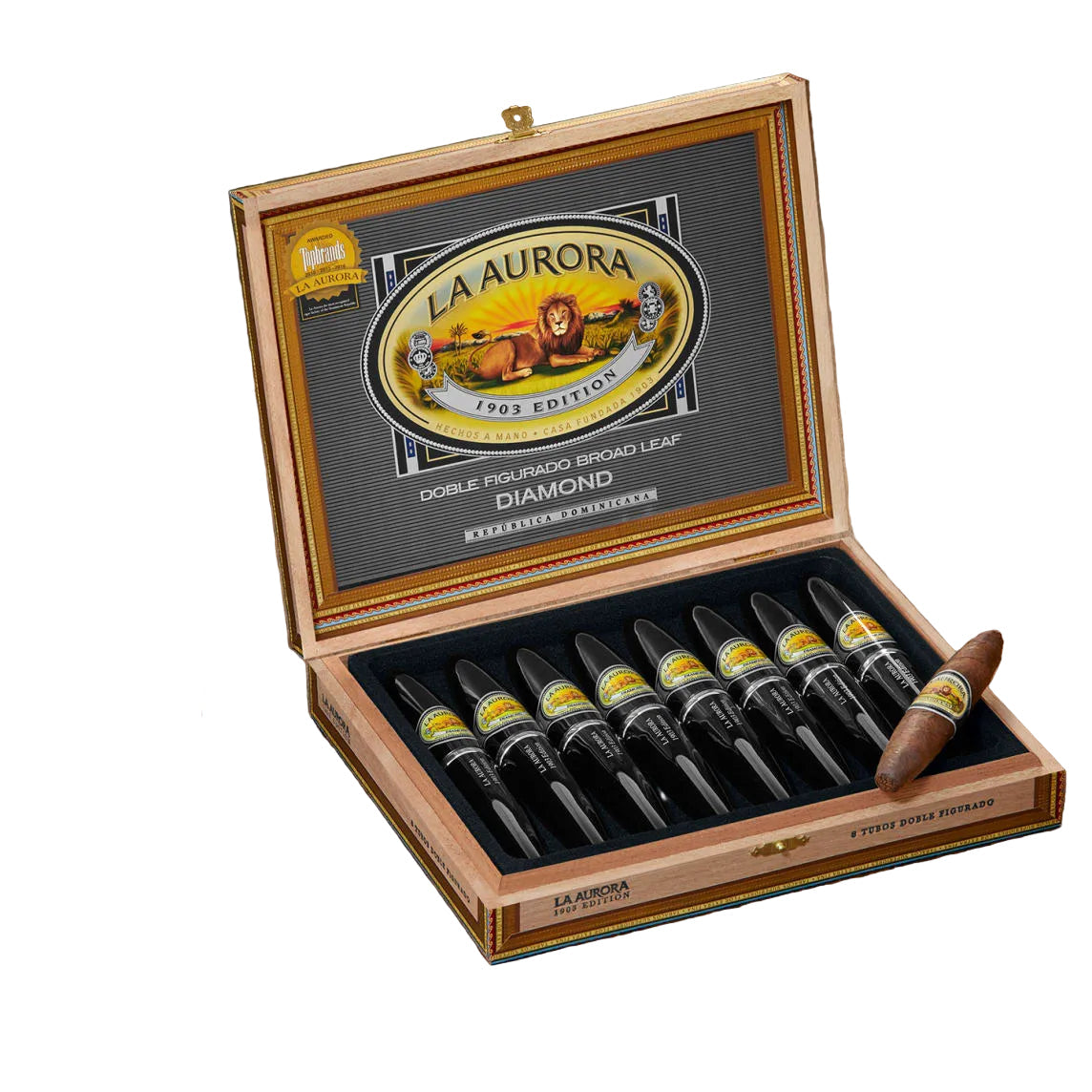 La Aurora Preferidos 1903 Diamond Tubo – high end Maduro cigar from Los Angeles cigar shop