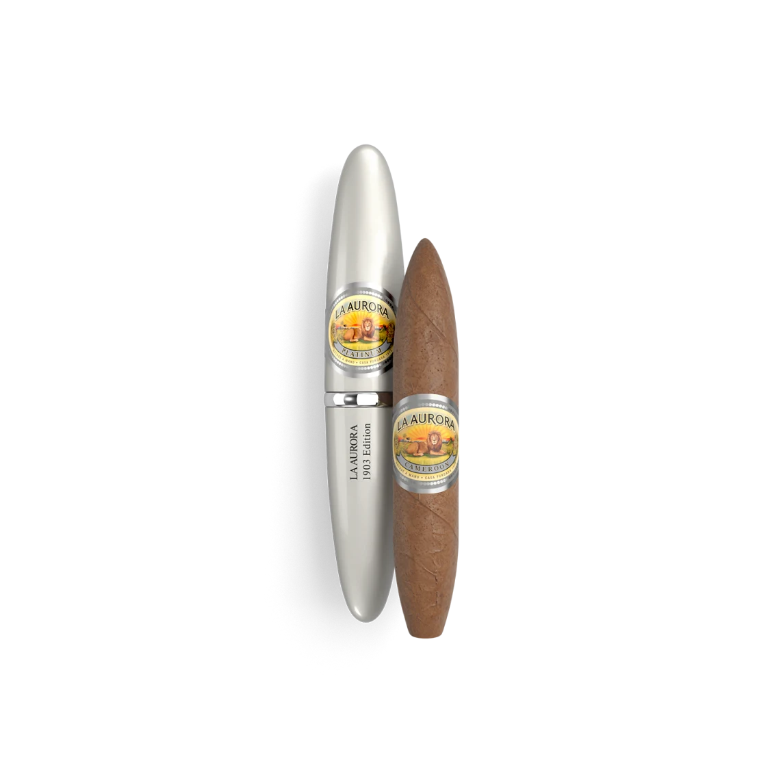 La Aurora Preferido Platinum Tubo – premium Cameroon cigar from Los Angeles cigar shop