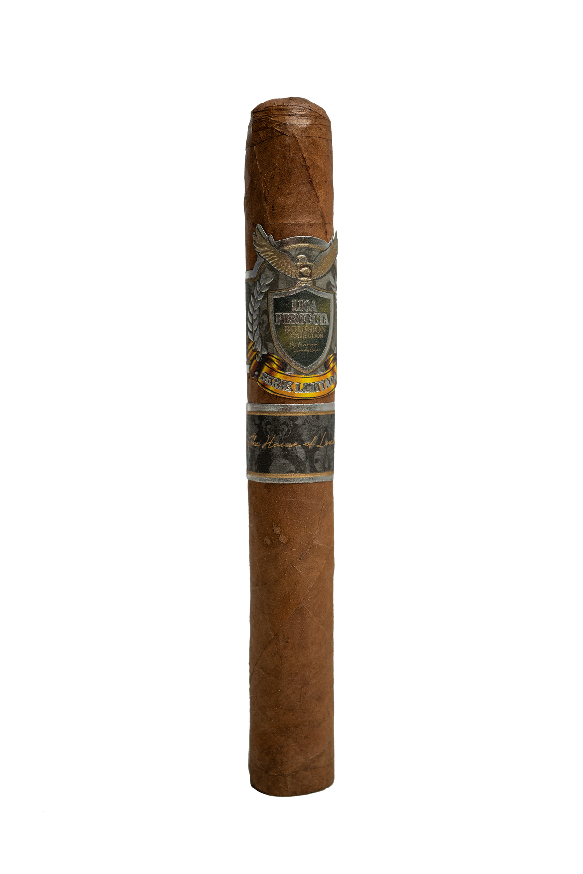 Lucky Cigar - Liga Perfecta Bourbon Kentucky Collection  -  7 1/2 x 50 Double Grande in Glass Tubes