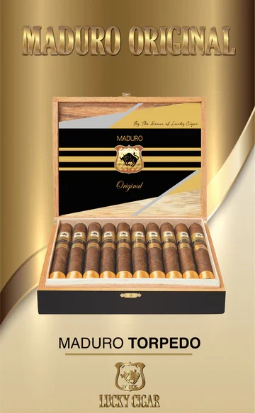 Lucky Cigar - Maduro Original - 6" x 52 Torpedo