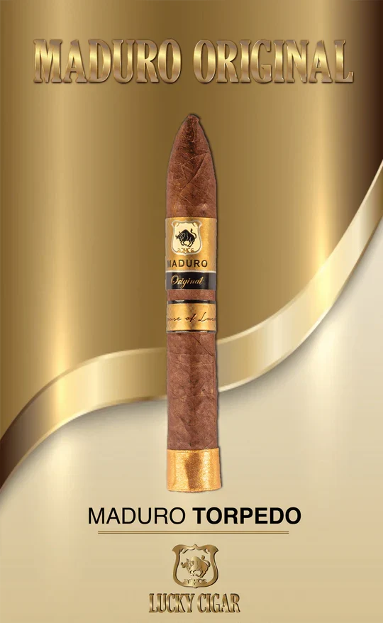 Lucky Cigar - Maduro Original - 6" x 52 Torpedo