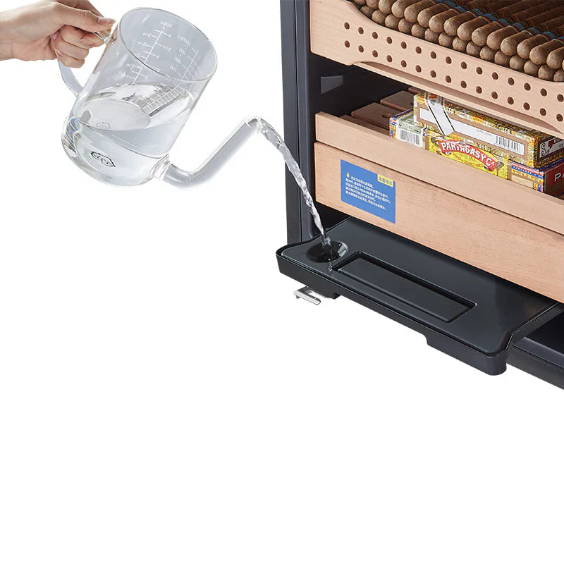 Afidano cigar humidor digital display panel for temperature and humidity control